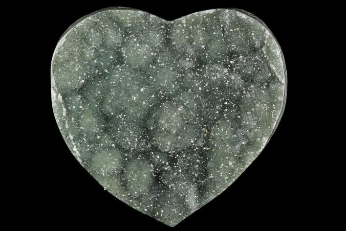 Green Quartz Heart - Uruguay #123704